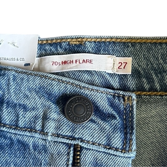 Levi’s 70s High Flare Jeans Women’s 27 x 32 Medium Wash Ultra High Rise NWT - Picture 8 of 12